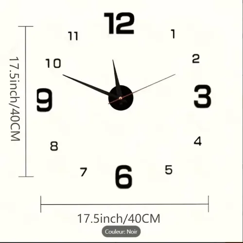 Horloge Mural Avec Sticker 40 SUR 40