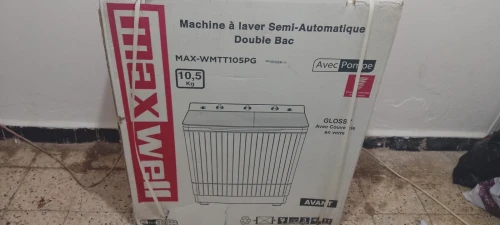 Machine a laver semi-automatique  double bac 10.5 kg