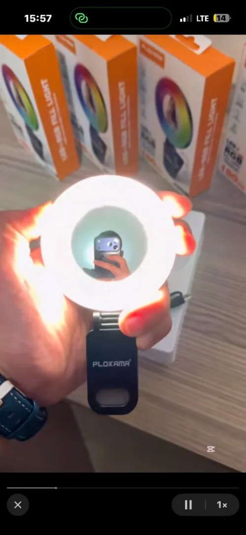 Ring light rgb+led