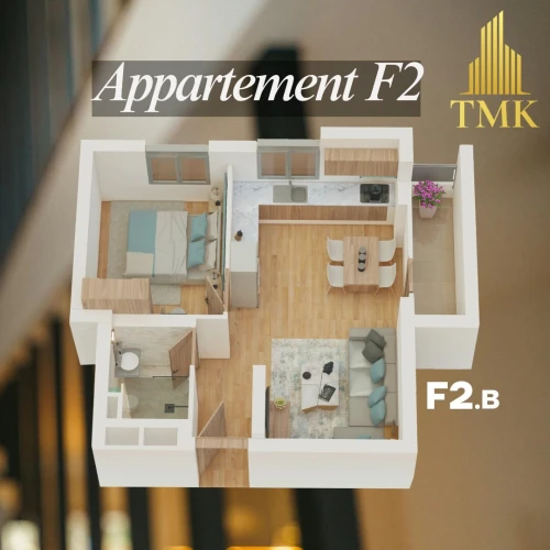 Vente Appartement F2 Oran Bir el djir 3