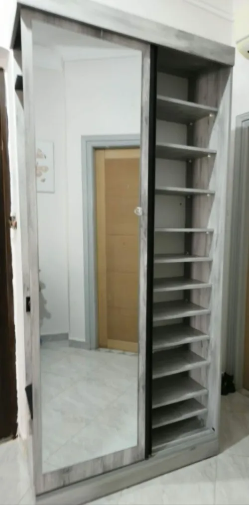 Meuble d'entrée complet (Vestiaire) avec Miroir et Rangement Chaussures