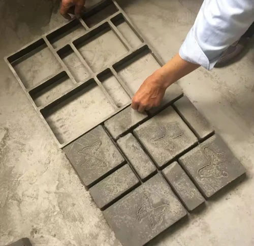 Moule beton imprimé carré