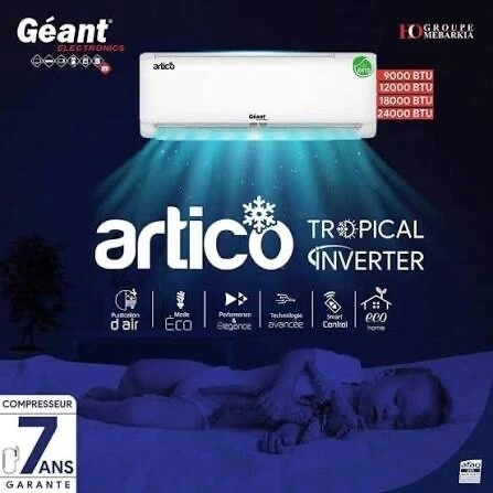 PROMO climatiseur 12 btu Tropcial inverter GEANT. Garantie 7 ans. Livraison disponible