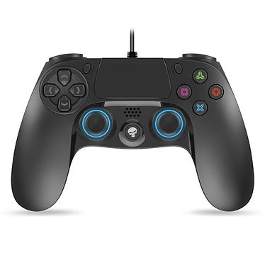 Spirit of Gamer Wired Gamepad - MANETTE FILAIRE AVEC RÉTRO-ÉCLAIRAGE BLEU POUR PS4/PS3/PC