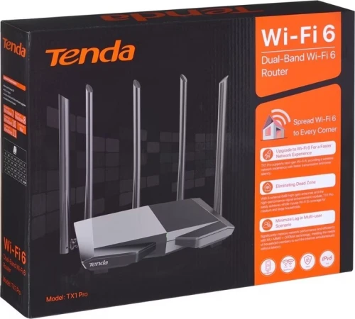 Tenda Router Wifi 6 Tx1 Pro Gigabit Ethernet