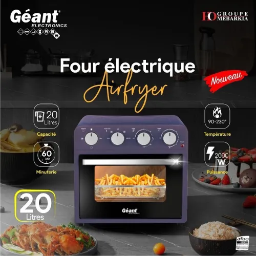 Air fryer & rôtisserie électrique Marque géant 20L