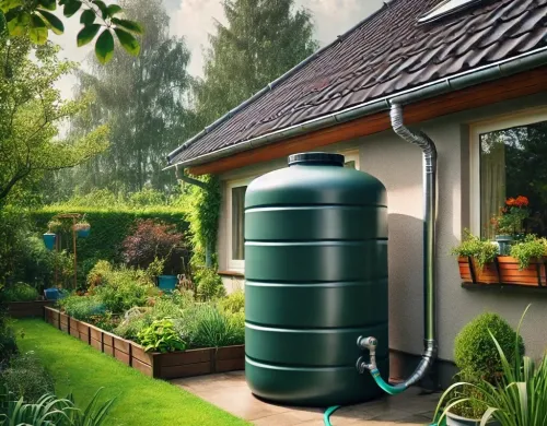Installation climatiseur et citerne à eau