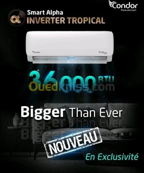 Climatiseur Split CONDOR SMART ALPHA TROPICAL INVERTER 36000 BTU