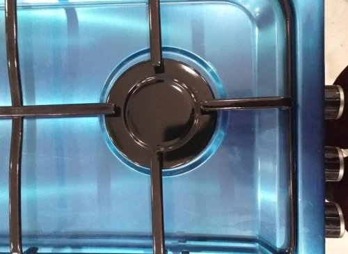Cuisinière inox  4 feux 60 cm La mark Géant CRISTAL