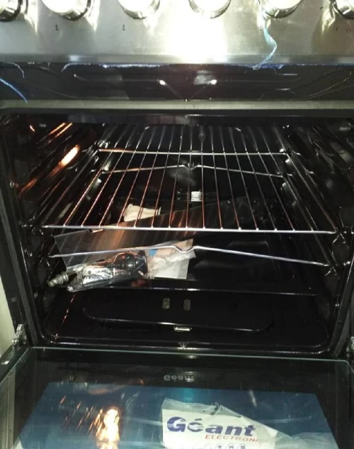 Cuisinière inox  4 feux 60 cm La mark Géant CRISTAL