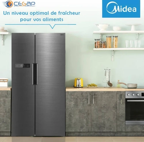REFRIGERATEUR MIDEA SIDE BY SIDE  623L