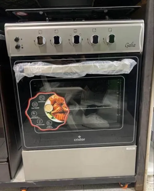Cuisinière marque cristor Galia inox 4 Feux Ventilée Catalysée