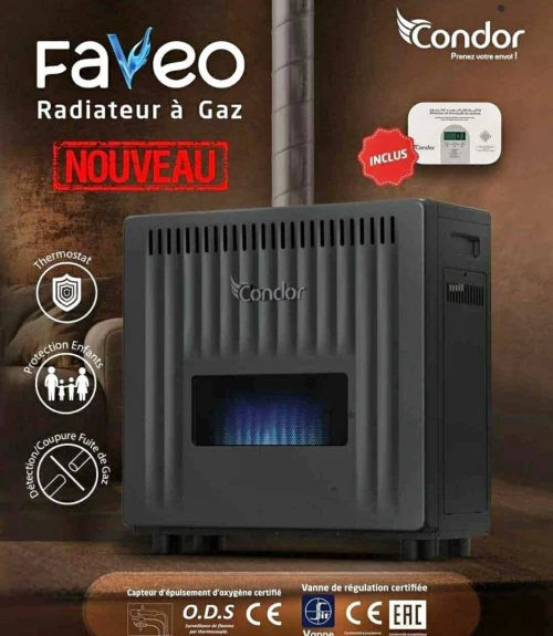 ChauffageGaz  Condor 12KW Nouveau modèle FAVEO