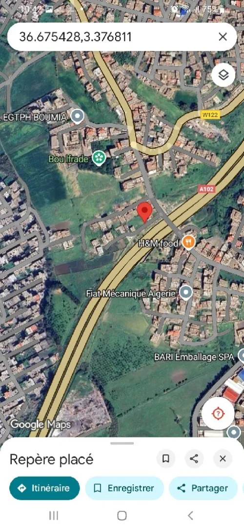 Vente Terrain Boumerdès Ouled moussa