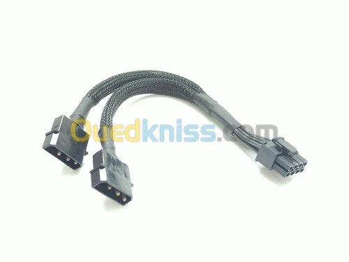 Adaptateur 2 x molex vers 6+2 pin GPU