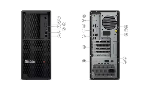desktop thinkstation p360 tower Core i7-12700T 12 GENE/NIVIDIA T400/RAM 16 GB /SSD512GB