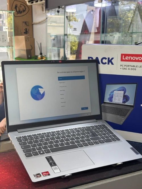 LENOVO IDEAPAD 1 RYZEN 5 5500U 16GB 512GB SSD 15,6 FULL HD + CARTABLE NEUF SOUS EMBALLAGE 