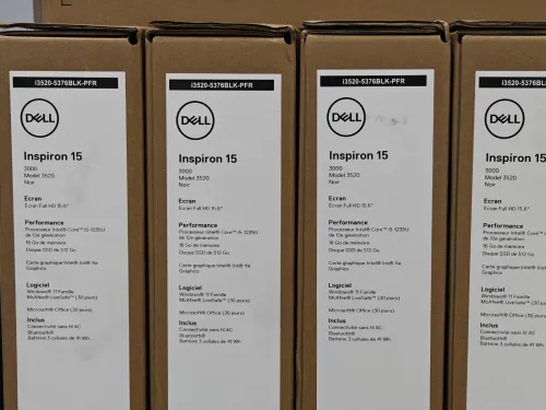 DELL INSPIRON 15 3520 I5 1235U 16GB 512GB SSD INTEL IRIS XE 15,6" 120HZ NEUF SOUS EMBALLAGE 