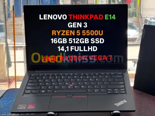 LENOVO THINKPAD E14 GEN3 RYZEN 5 5500U 16GB 512GB SSD 14,1 FULLHD VEGA 7 2GB 