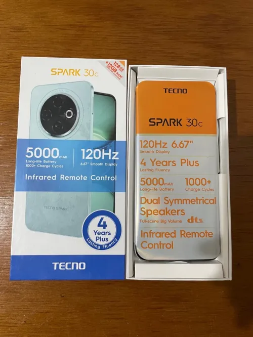 Tecno Spark 30c 128gb ram(6+6)