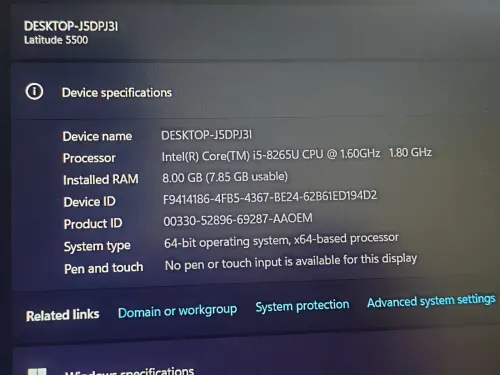 DELL Latitude 5500