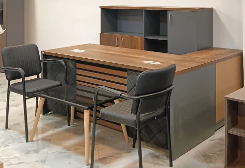 Ensemble de bureau 180 cm mélamine 846