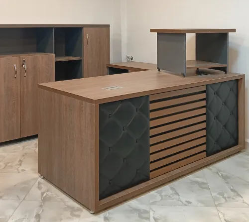 Ensemble de bureau 180 cm mélamine h1