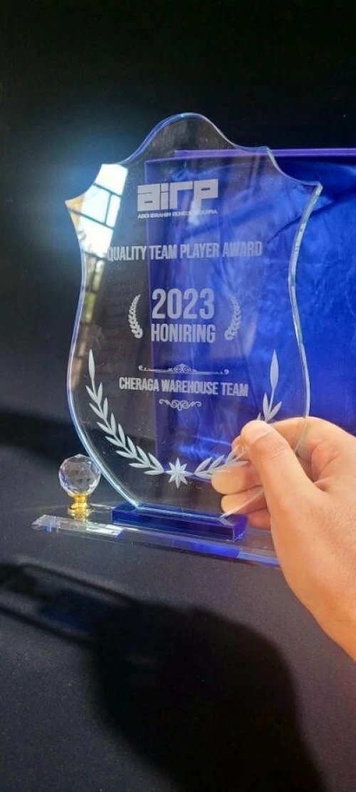 Trophée personalisé cristal gravure et impression