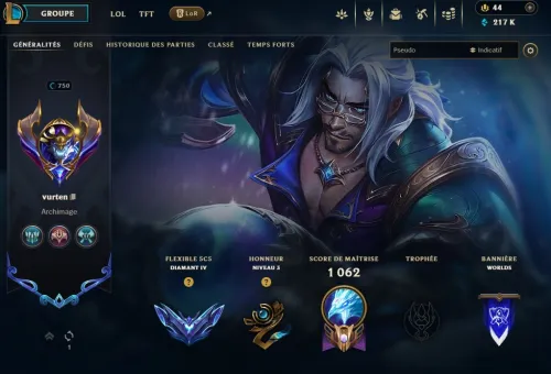 compte level 818, 219skins. elo diam, 17.5k essence, compte de 2010 ancien diam