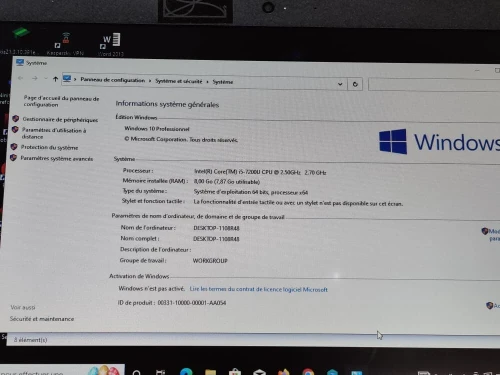 DELL LATITUDE 3380 / INTEL I5 7 EME / 8 G / 256 SSD / 14 +CARTABLE
