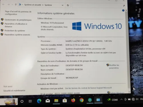 LENOVO THINKPAD T490S ULTRA SLIM I5 8EME / 8G / 256 SSD /14 FHD +CARTABLE