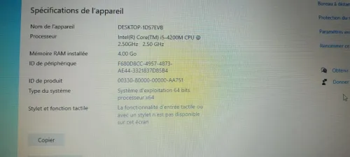 VENDS ORDINATEUR PORTABLE LENOVO G510