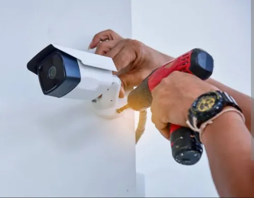 Installation caméras de surveillance