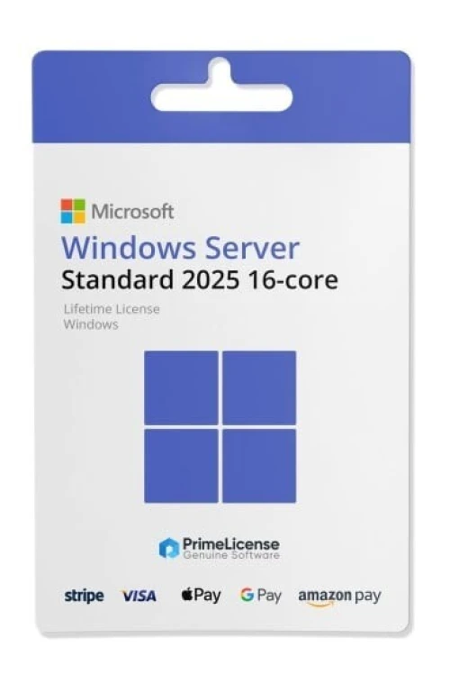 Licence Windows Server 2025 Standard & Datacenter 16 core - Original - Coffret et digital