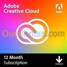 Adobe Creative Cloud | Abonnement 1 an | Photoshop, Illustrator, Premiere Pro et Plus 