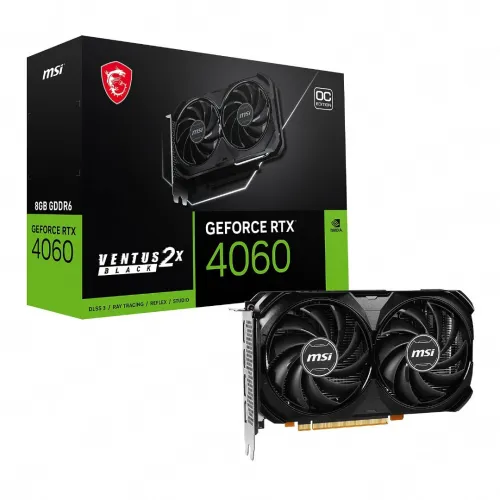 dual fan MSI RTX 4060 8GB VRAM GDDR6