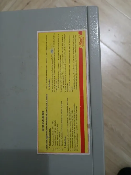 Stabilisateur Himel 10 KVA