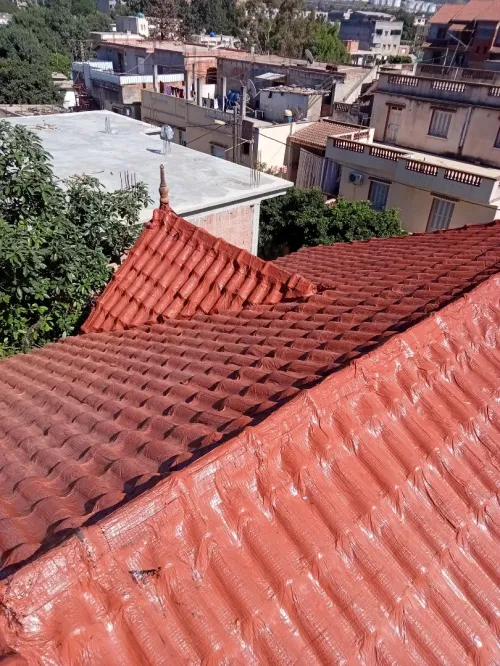 chape et membrane goudronne