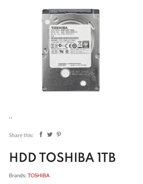Disque dur interne 1tb 