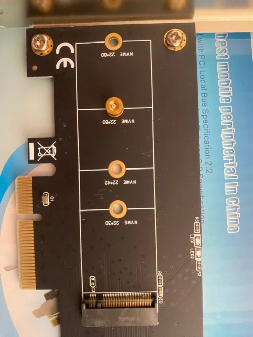 CARTE PCI EXPRESSE M2 NVME