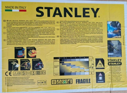 Poste à souder Inverter MIG/MAG/MMA/TIG PULSE STANLEY TOP MIG 2500 PULSE