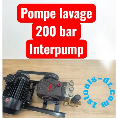 Pompe de Lavage Haute Pression 200 BAR 380V INTERPUMP ITALY