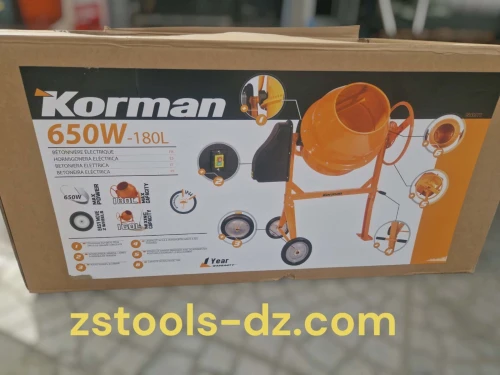 BETONNIERE ELECTRIQUE 180L 200L 260L KORMAN