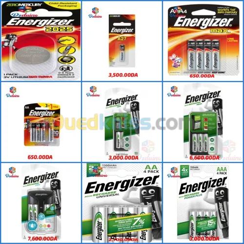CHARGEUR ENERGIZER & PILES