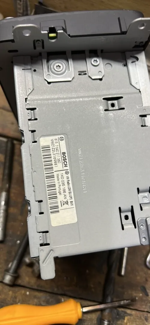 Autoradio Volkswagen Bosch, origine