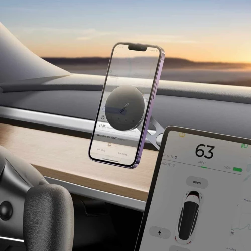 BASEUS T-SPACE SERIES FOLDING METAL SUPPORT DE TÉLÉPHONE MAGNÉTIQUE POUR VOITURE 