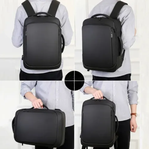 SAC A DOS MEINAILI 1901 15.6" - PORT LAPTOP & MACBOOK - ORIGINAL - MPERMÉABLE - NOIR & GRIS