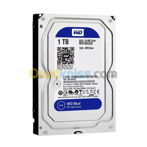 WESTERN DIGITAL BLUE 1TB WD10EZEX - DISQUE DUR INTERNE - 3,5" - SATA III - 7200 RPM 