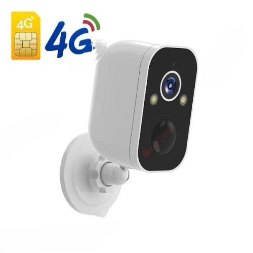 O-KAM PRO T4 4G LTE - CAMÉRA DE SURVEILLANCE 360 DEGREE - ULTRA HD - BATTERIE INTÉGRÉE - ÉTANCE IP65 - BLACK