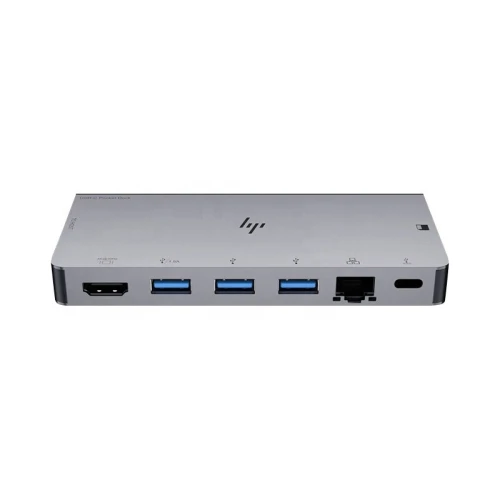 STATION ACCUEIL MULTIFONCTION PORTABLE HP USB C POCKET DOCK 8 EN 1 USB 3 0 HDMI 4K RJ45 100W PD